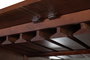 GINER Y COLOMER Meuble bar en bois de manguier et métal, couleur cerise
